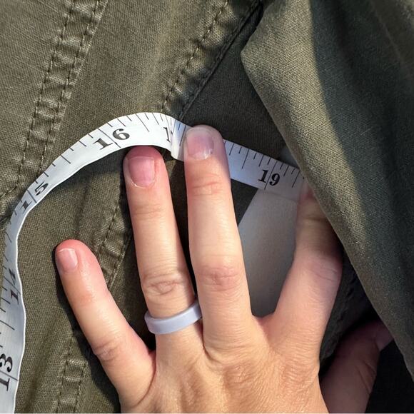 Anthropologie Green Cotton Knit Jacquard Mixed Media Jacket Small - Picture 7 of 16